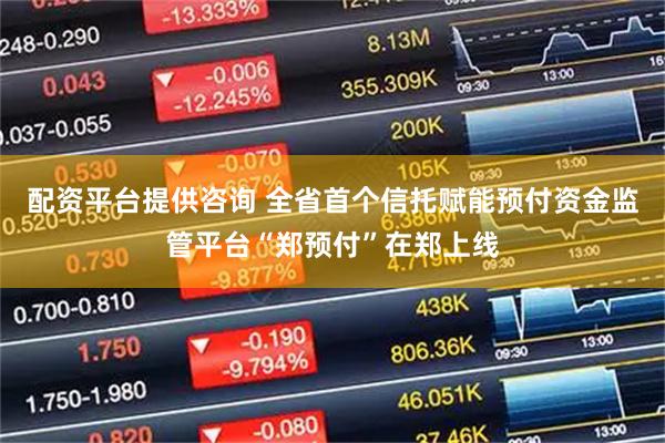 配资平台提供咨询 全省首个信托赋能预付资金监管平台“郑预付”在郑上线